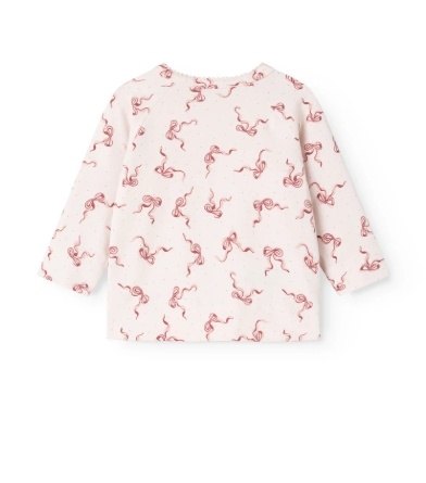 Tut Wrap LS Modal Smooth Print Bows