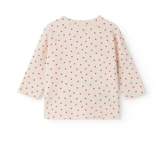 Tut Wrap LS Modal Smooth Print Happy Hearts