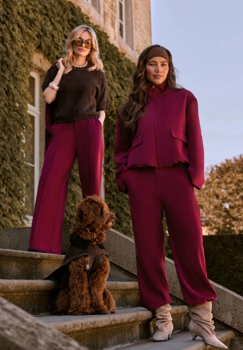 Pants Geneve Burgundy M