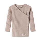 Tut Wrap LS Modal Pointelle Rib Soft Beige