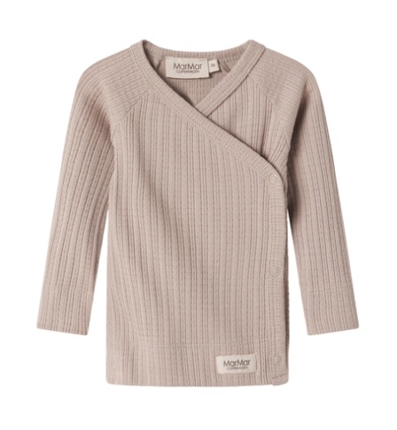 Tut Wrap LS Modal Pointelle Rib Soft Beige