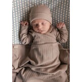 Aiko Modal Pointelle Rib Soft Beige