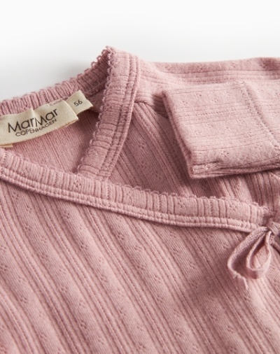 Tut Wrap LS Modal Pointelle Soft Berry