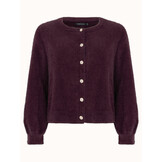 Knitted Cardigan Maaike Plum