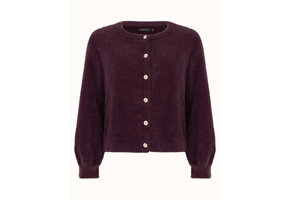 Knitted Cardigan Maaike Plum