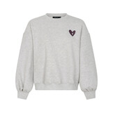 Sweater Checked in Grey melange