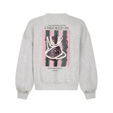 Sweater Checked in Grey melange
