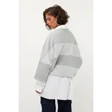 Lace Sweater Grey