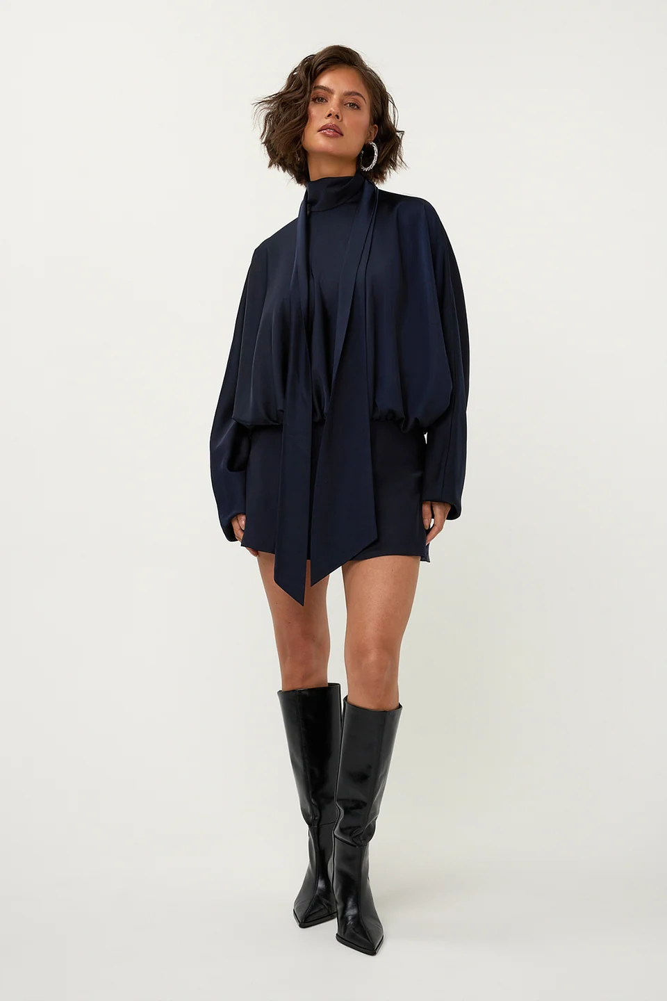 Shine Dress Blue
