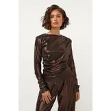 Party Top Brown