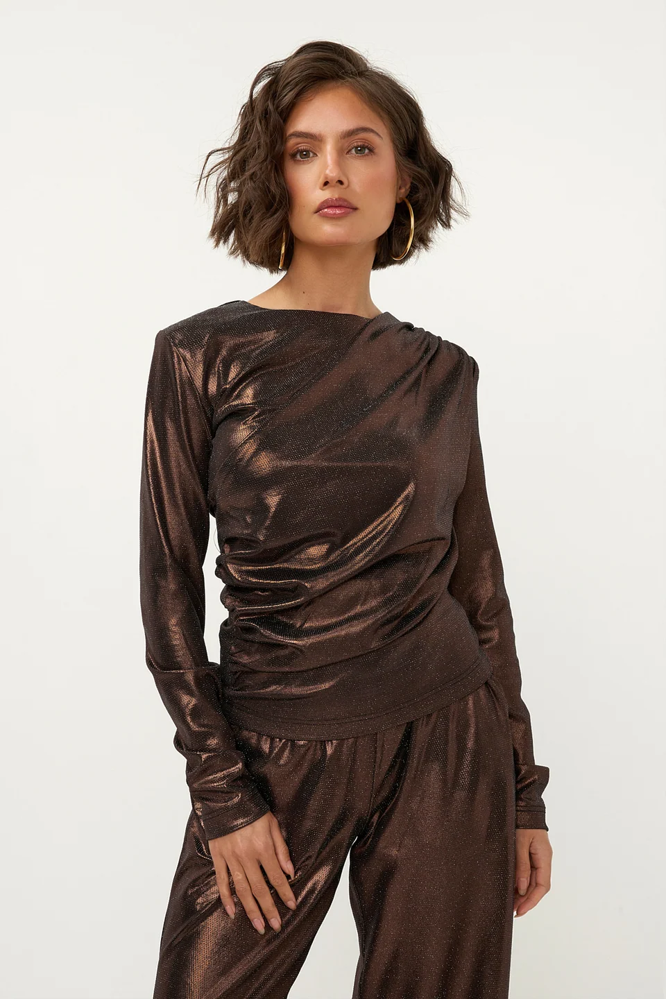 Party Top Brown