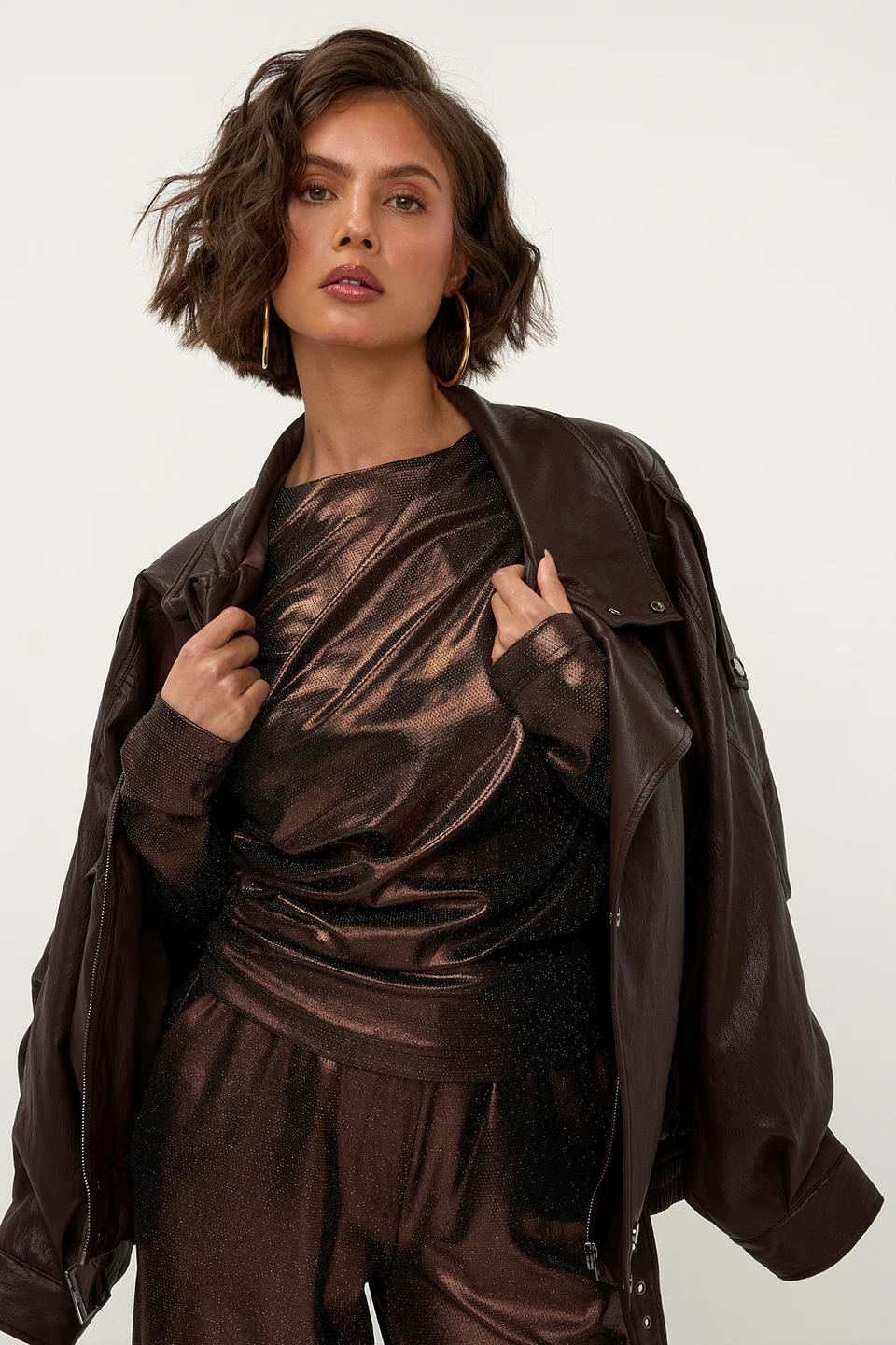 Party Top Brown