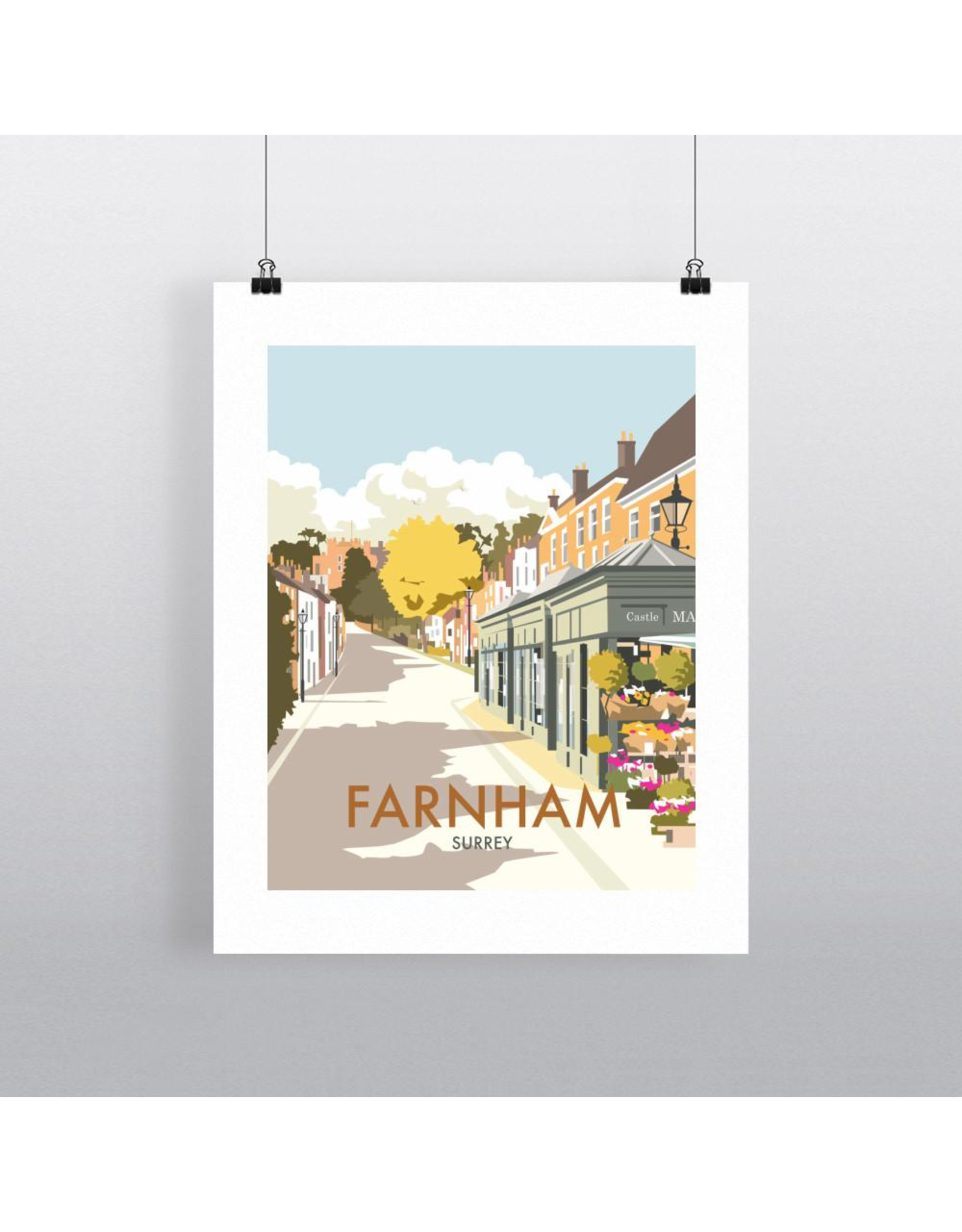 Farnham Castle Street PRINT 11x14"
