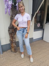 Boyfriend Jeans - queen hearts - L 