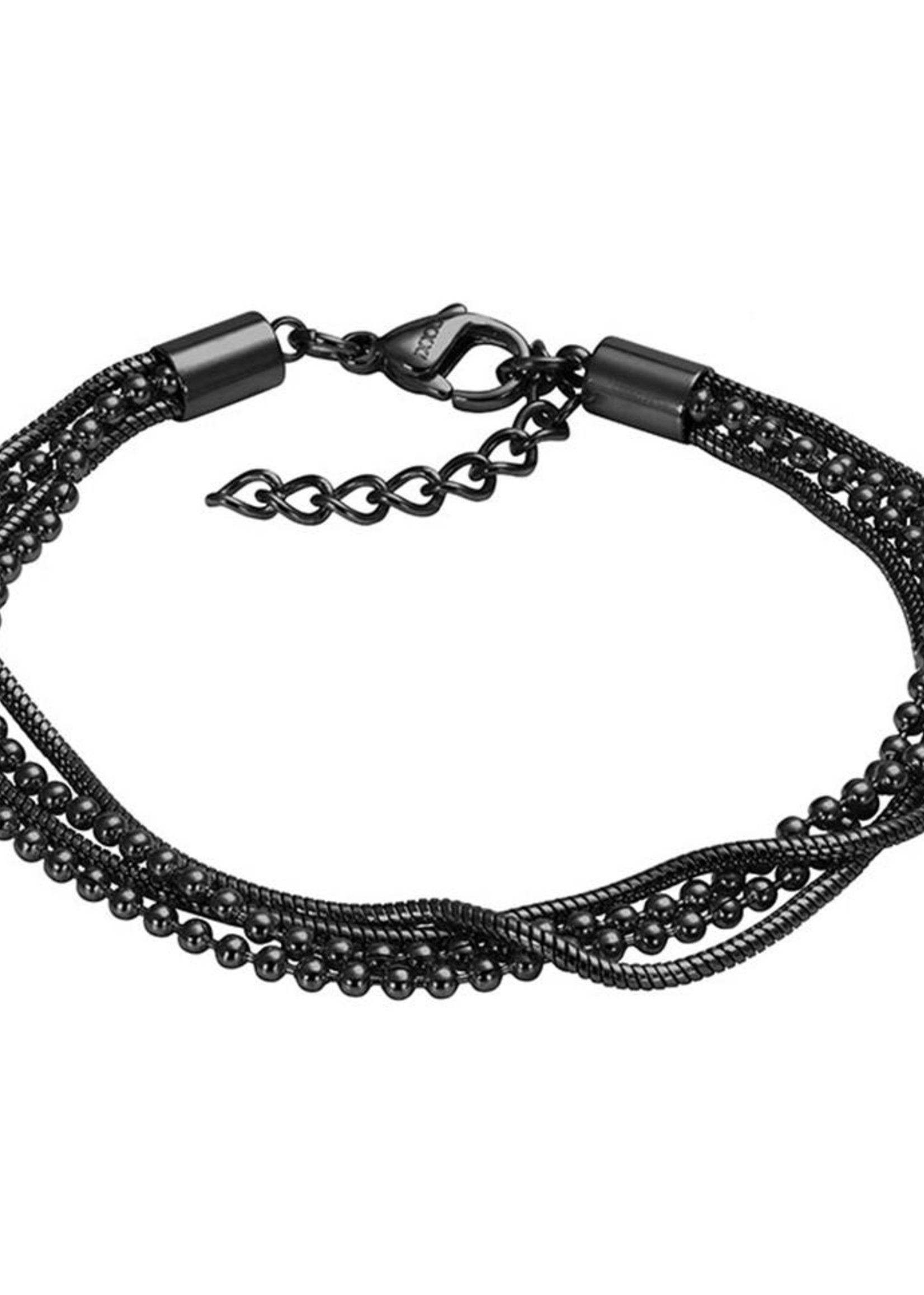 iXXXi Jewelry iXXXi Armband snake ball slim zwart