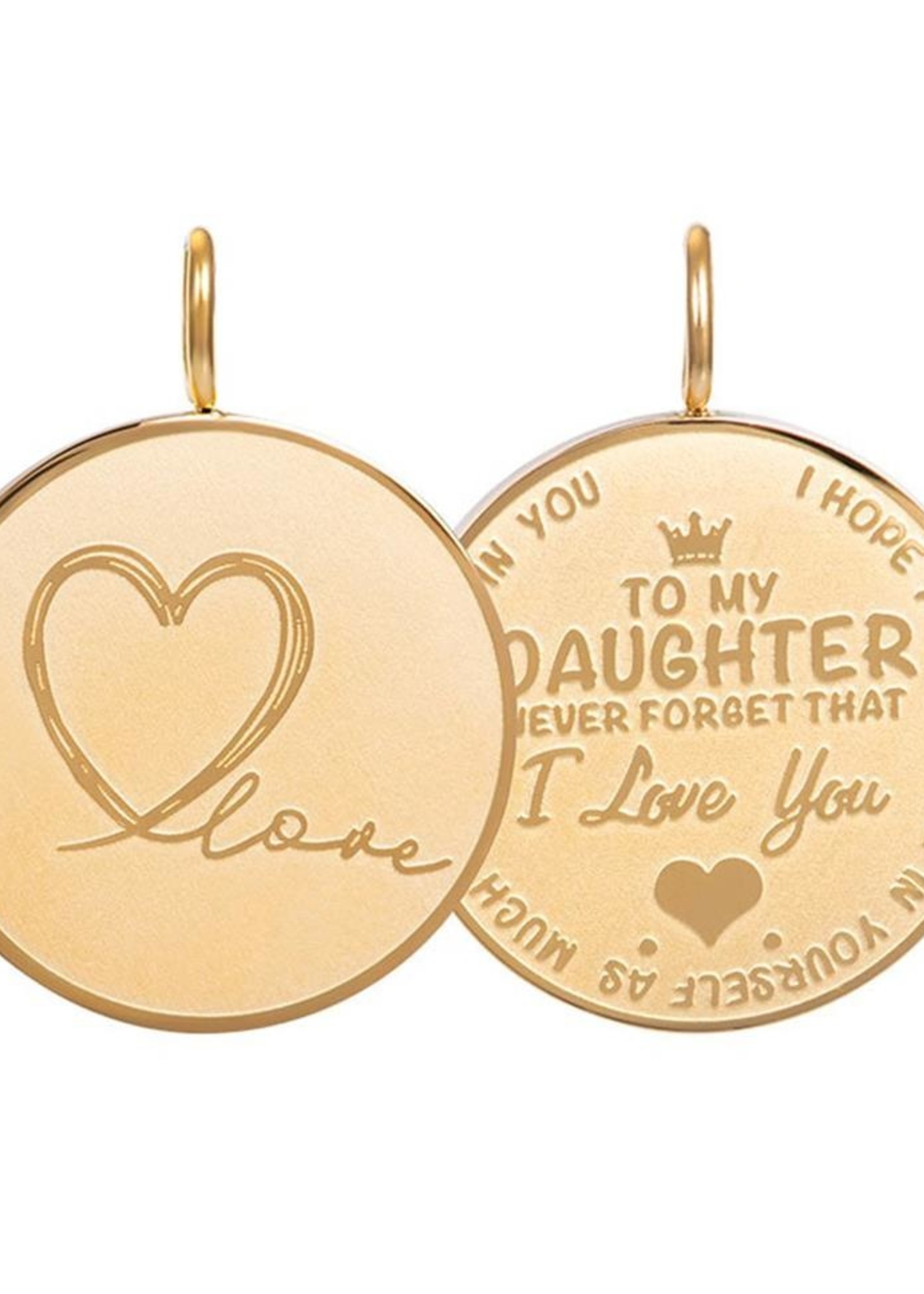 iXXXi Jewelry iXXXi Pendant Daughter love groot goud