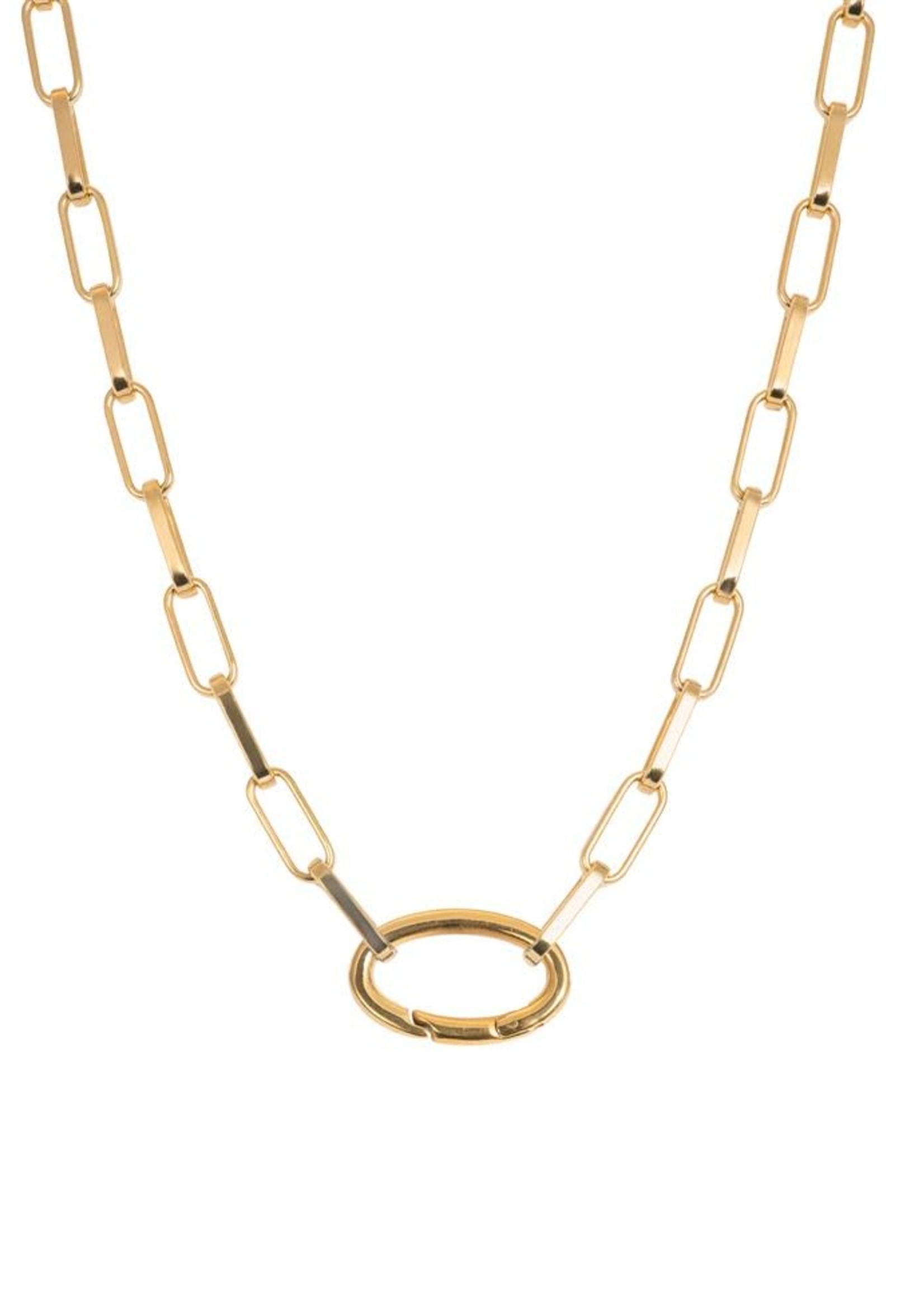 iXXXi Jewelry iXXXi Ketting square chain goud