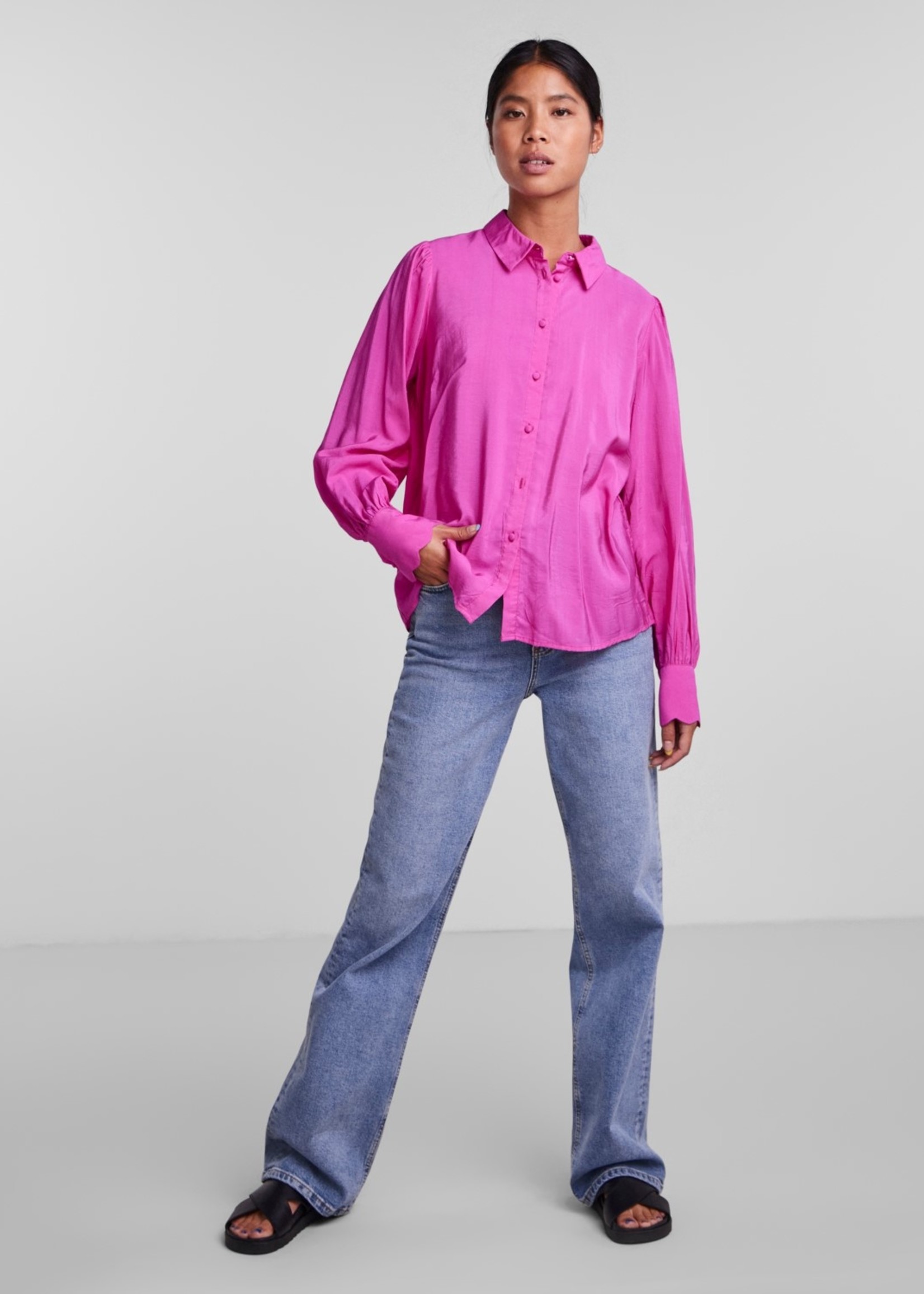 Pieces - Caddison blouse - Rose violet