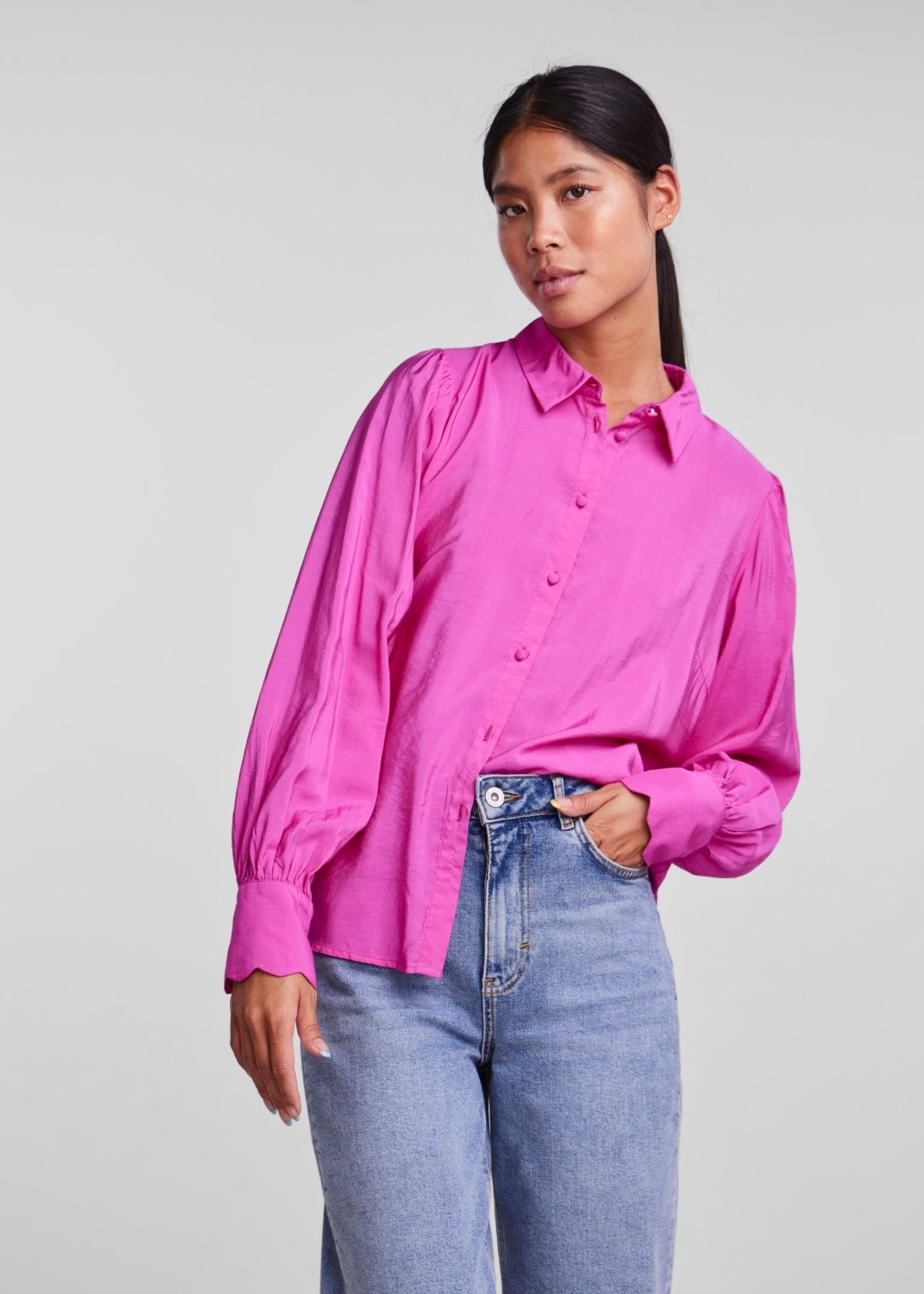 Pieces - Caddison blouse - Rose violet