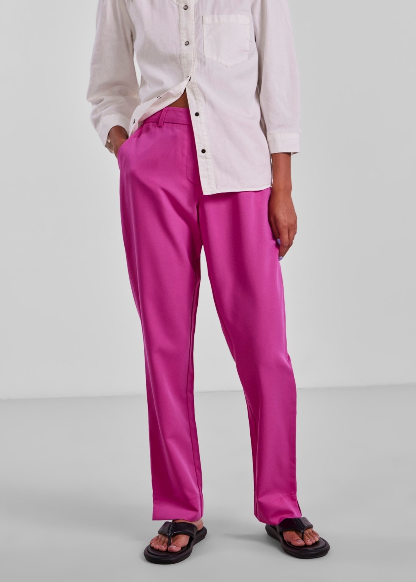 Pieces Pieces - Amalie pantalon - Rose violet