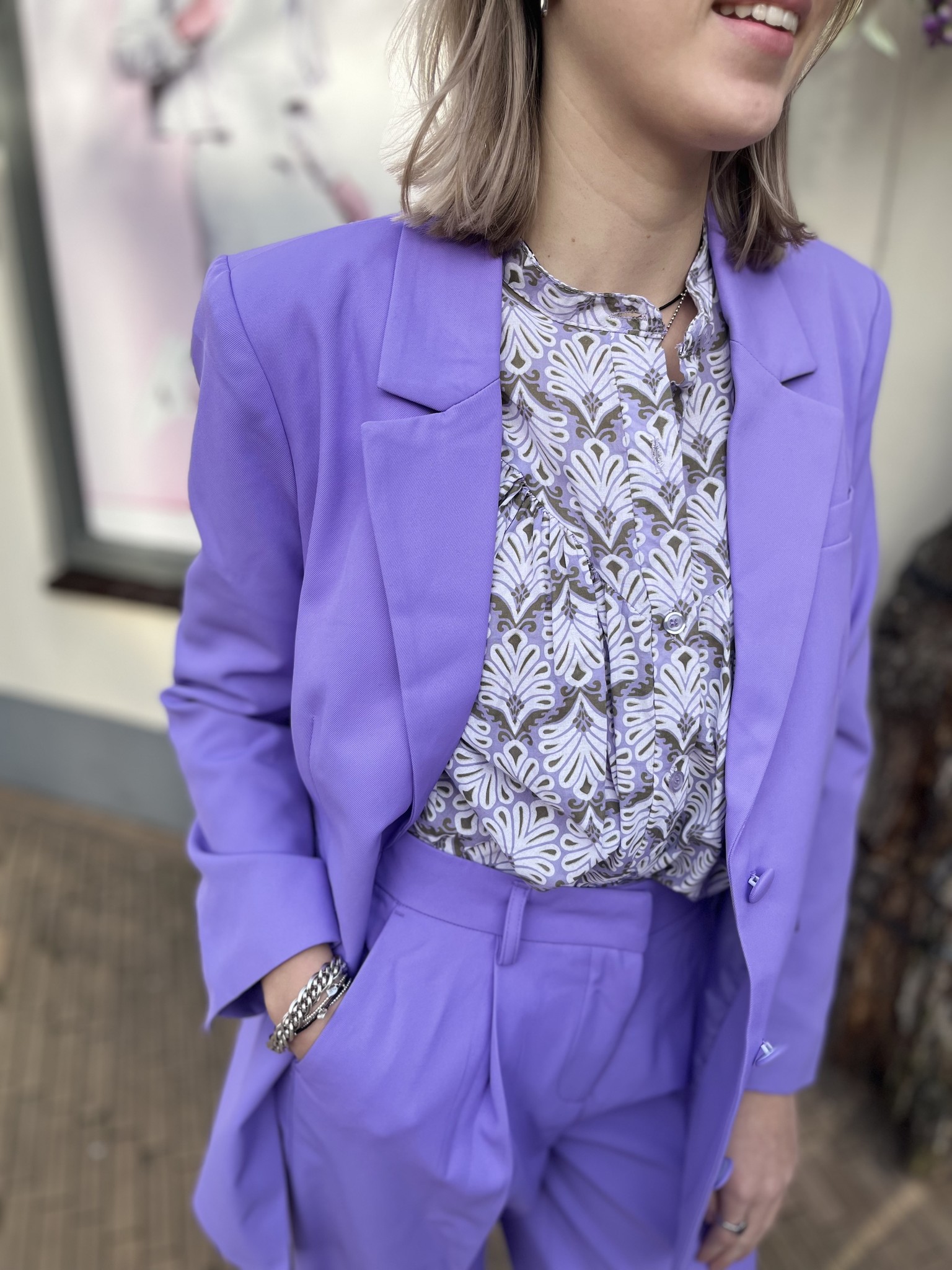 gemakkelijk kanker Lucky Pieces - Blayke blazer - Paisley purple - L'Avenue FashionStore