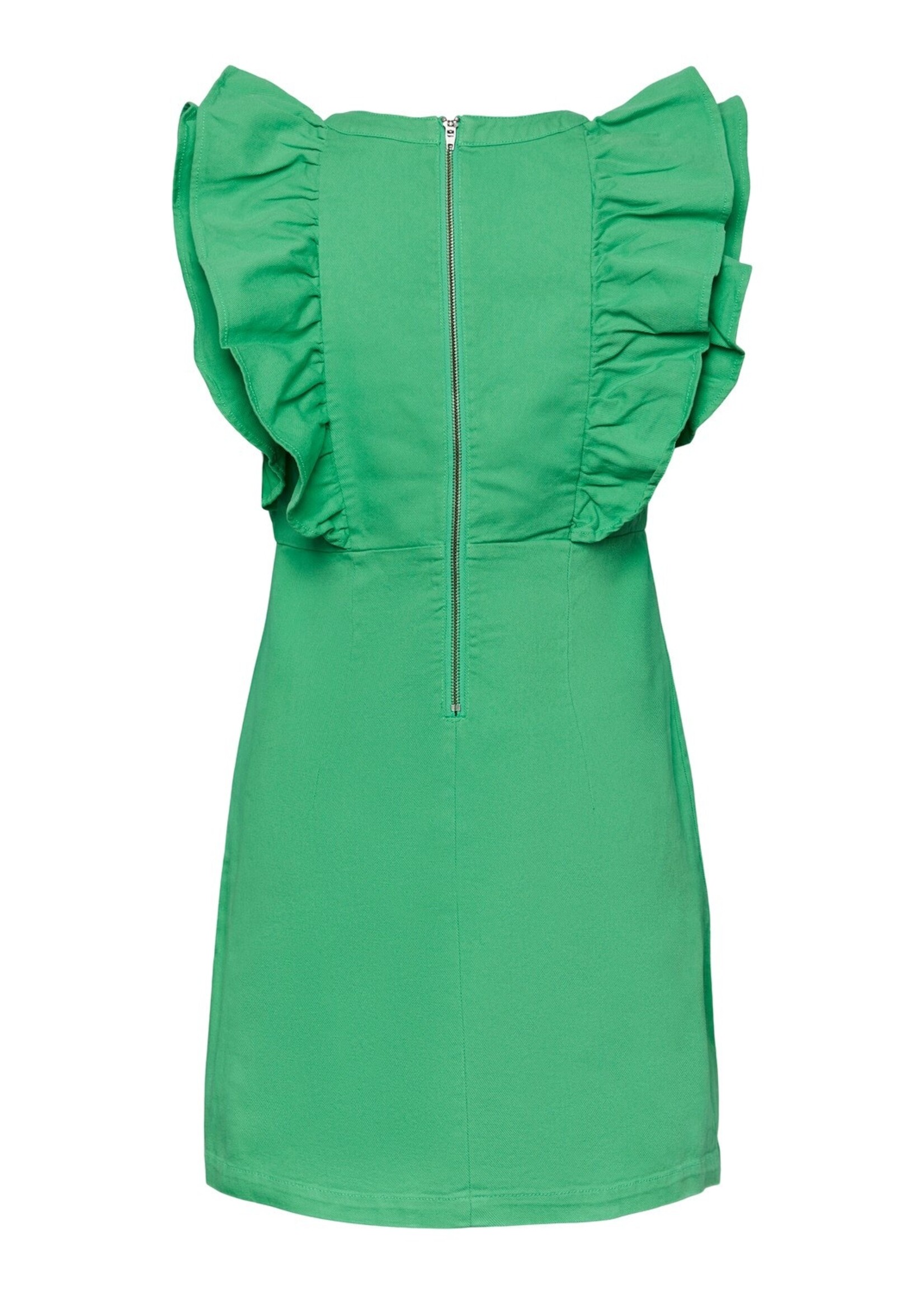 Pieces Pieces - Ama ruffle dress - Green