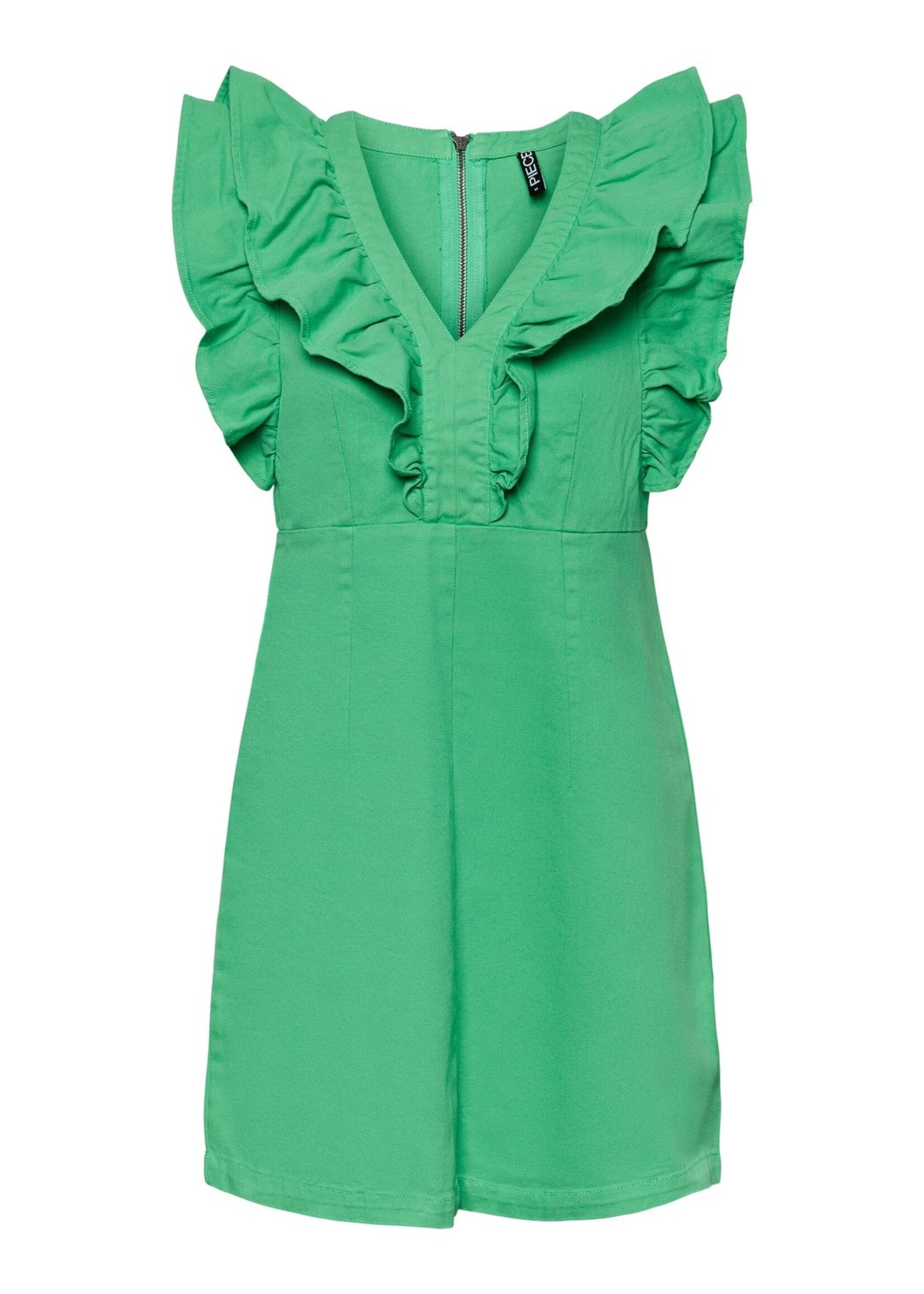 Pieces Pieces - Ama ruffle dress - Green