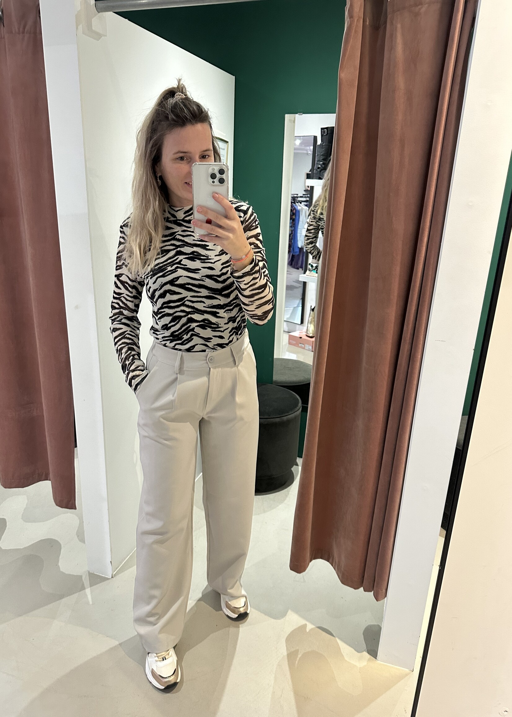 Ambika Zebra Mesh top