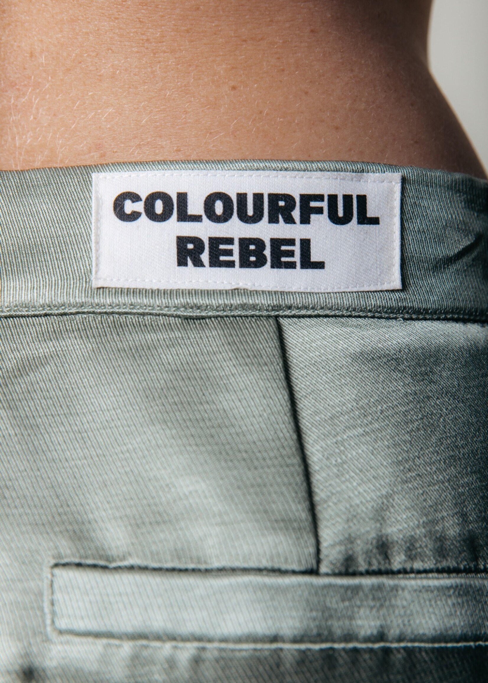 Colourful Rebel Colourful Rebel - Wende satin pintuck low waist pants