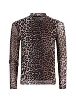 Ambika Ambika - Panter mesh top