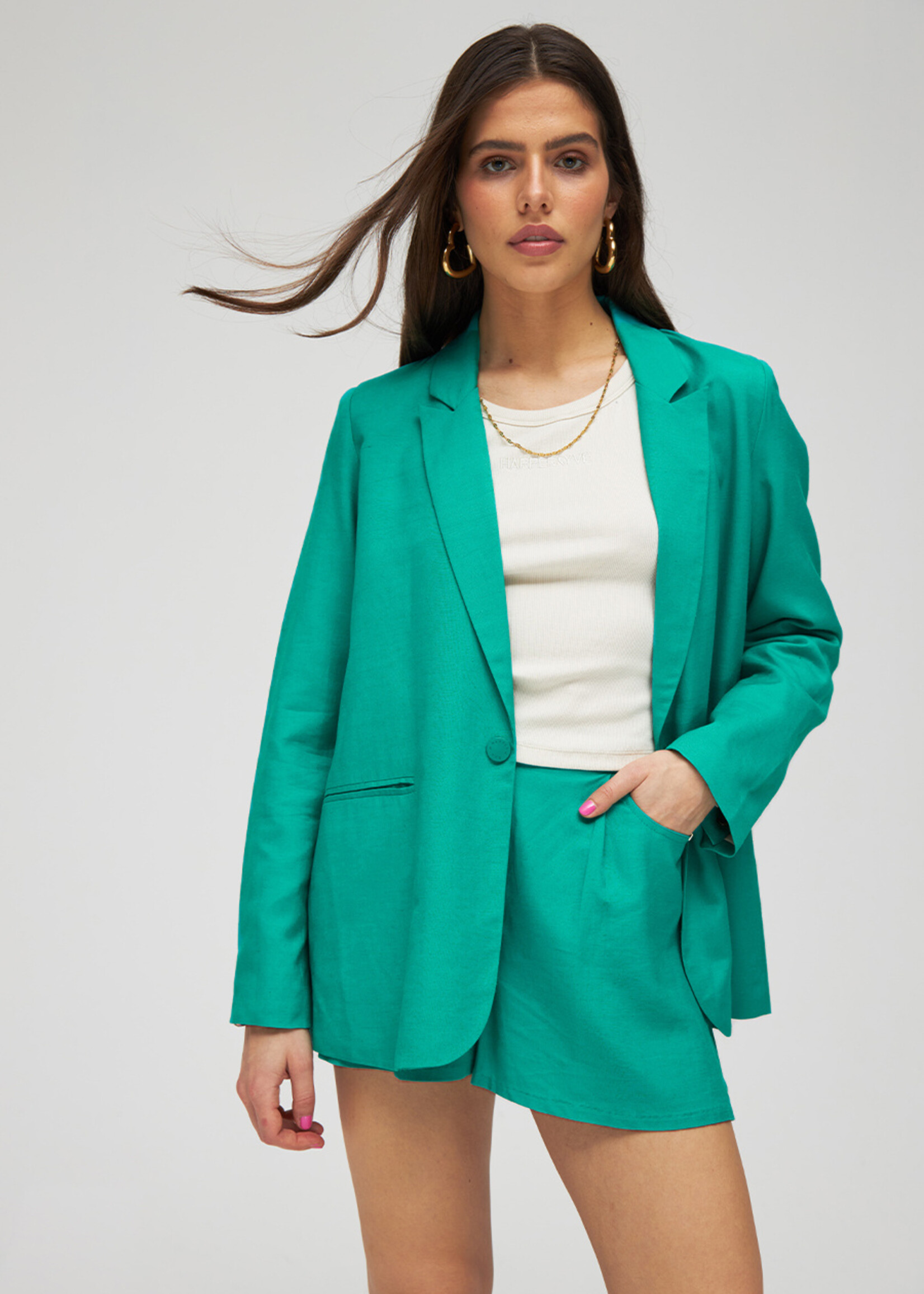 Harper & Yve Harper & Yve Yagger Blazer - aqua blue