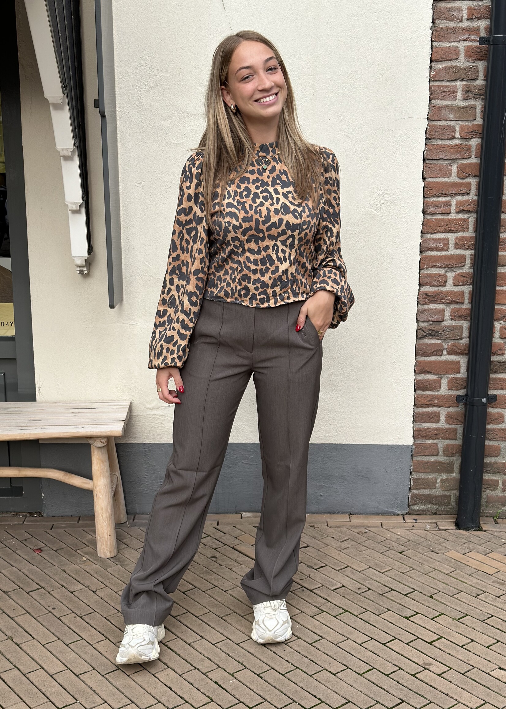 Harper & Yve Harper & Yve - Floor leopard top -