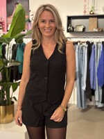 Pieces Pieces Gilet Glitter stripes