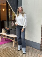 Pieces Pieces Straight Fold up Jeans