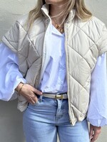 Azzuro Bodywarmer Creme - op voorraad