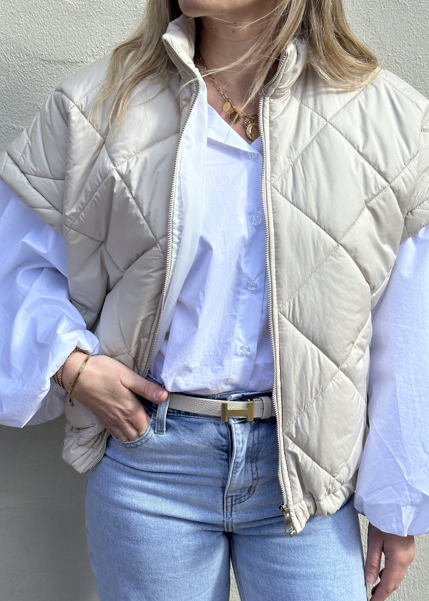 Azzuro Bodywarmer Creme