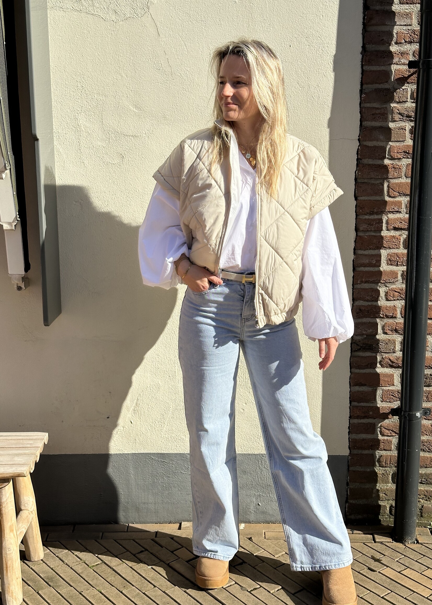 Azzuro Bodywarmer Creme