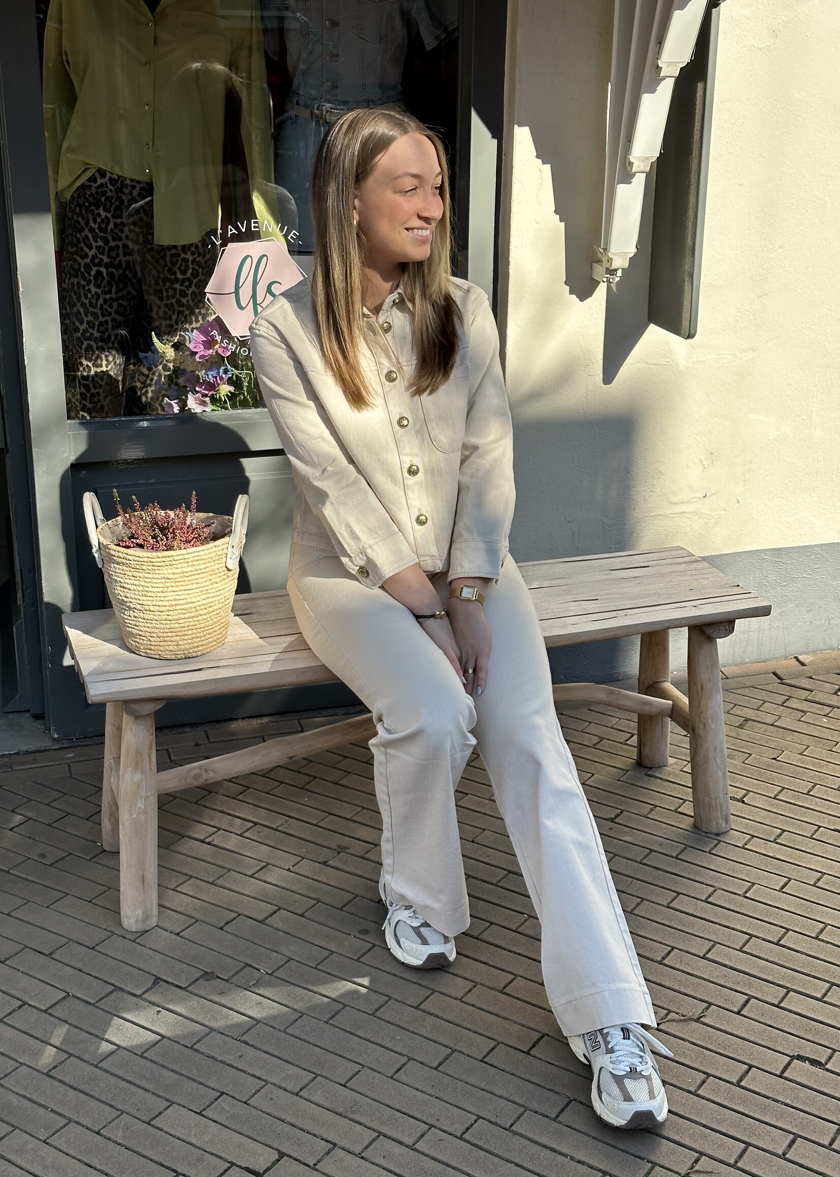 Jeans Fien - Creme