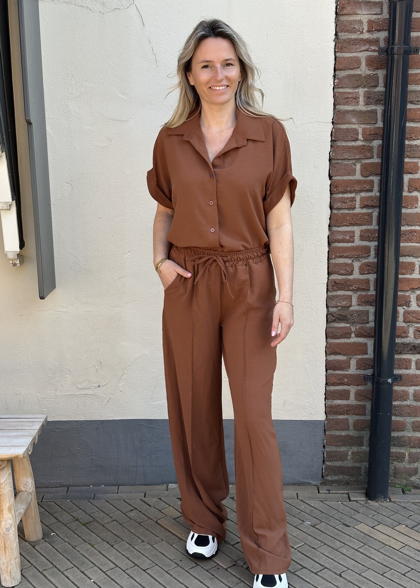Not a Label Not A label Trousers Babs - Bruin -