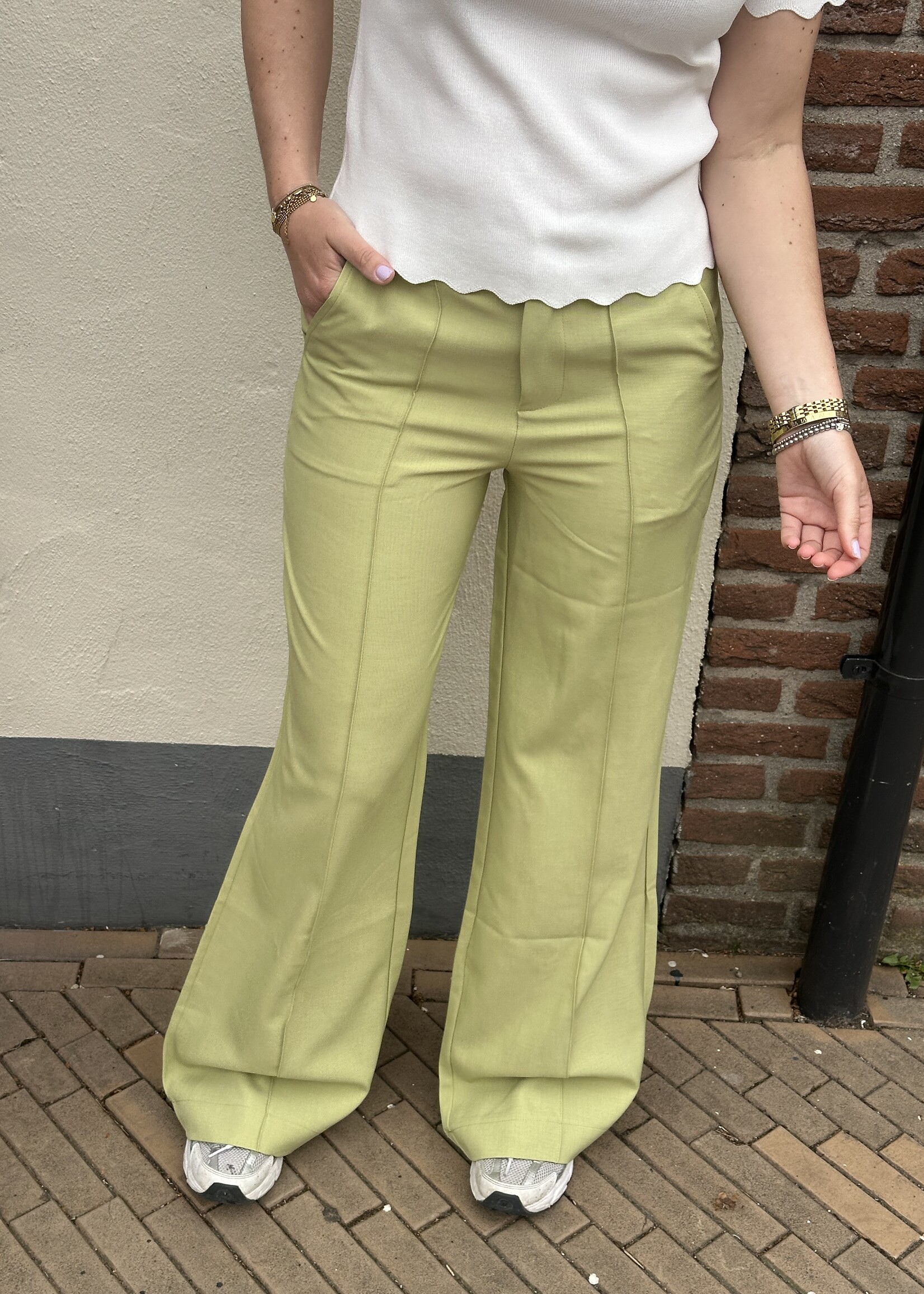 Ambika Pantalon Lime green -