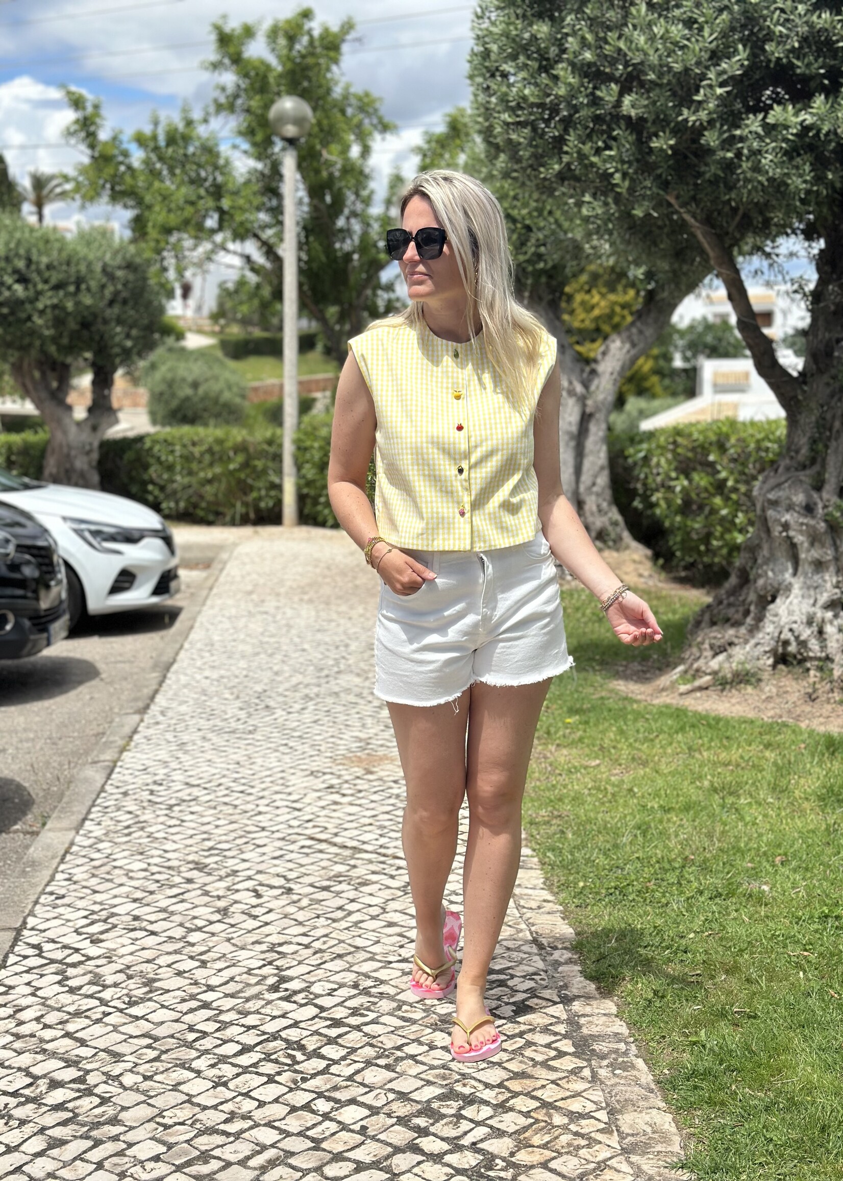 Azzuro Perfect Summer Short - Wit