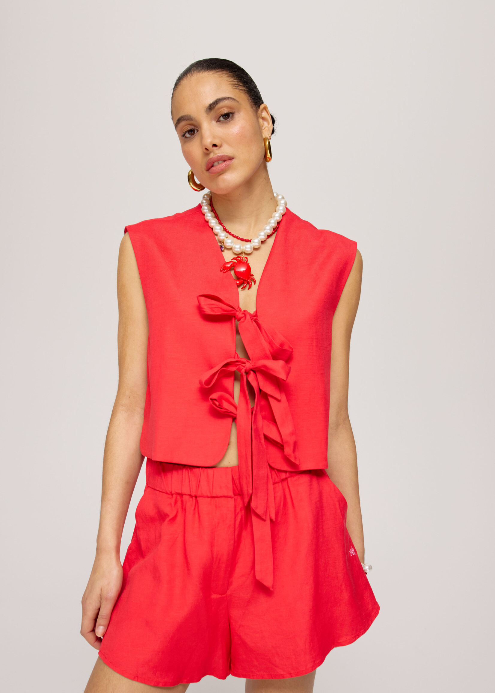 Harper & Yve Harper & Yve Lacy Short - Rood