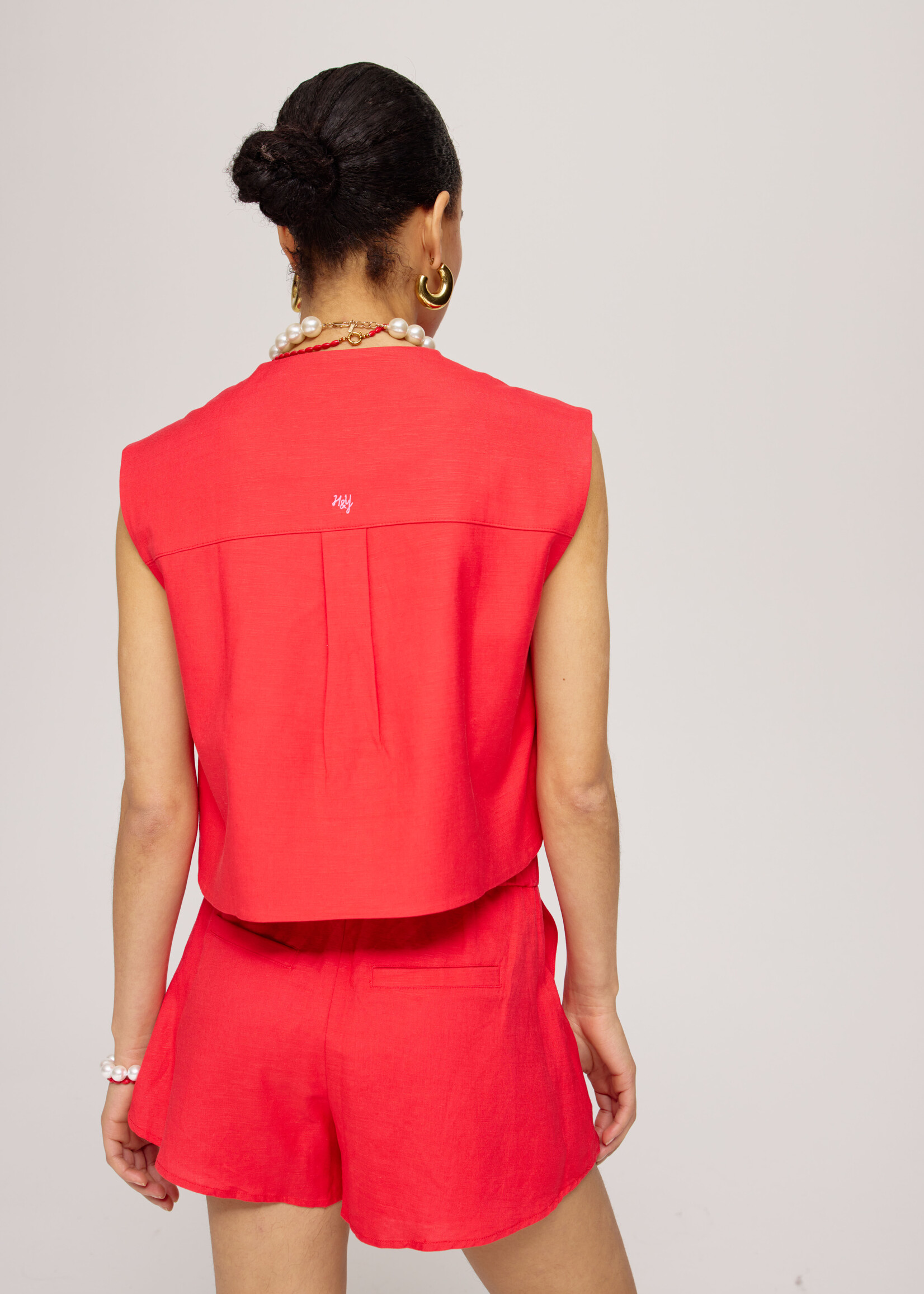 Harper & Yve Harper & Yve Shelby Gilet - Rood
