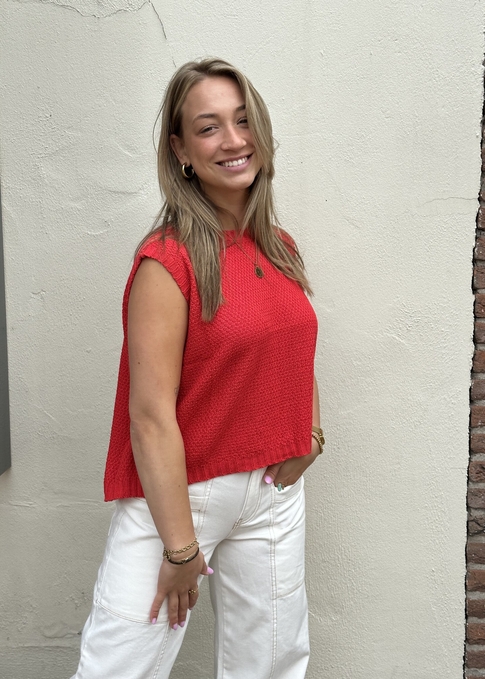 Topje Babs - rood