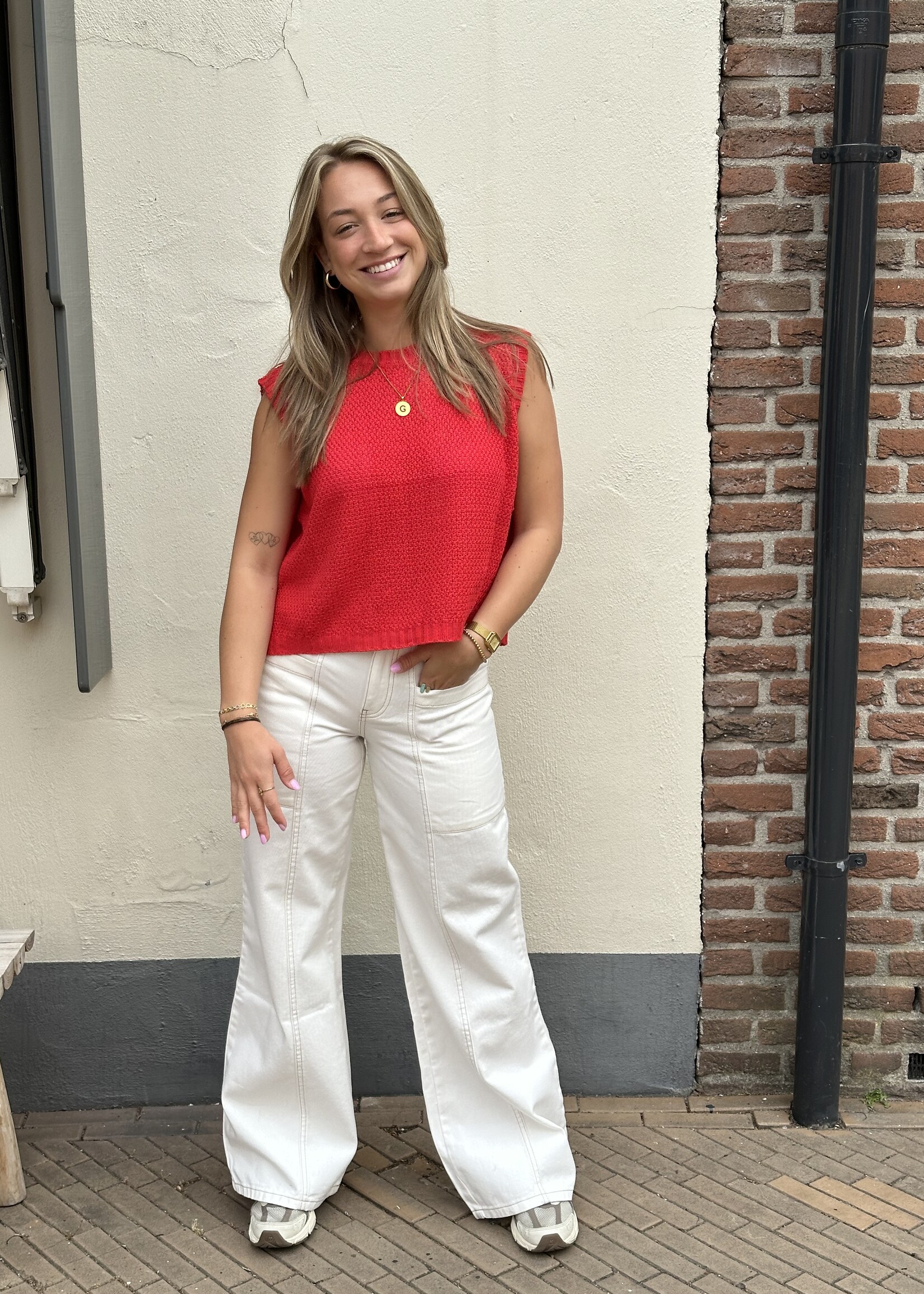 Topje Babs - rood
