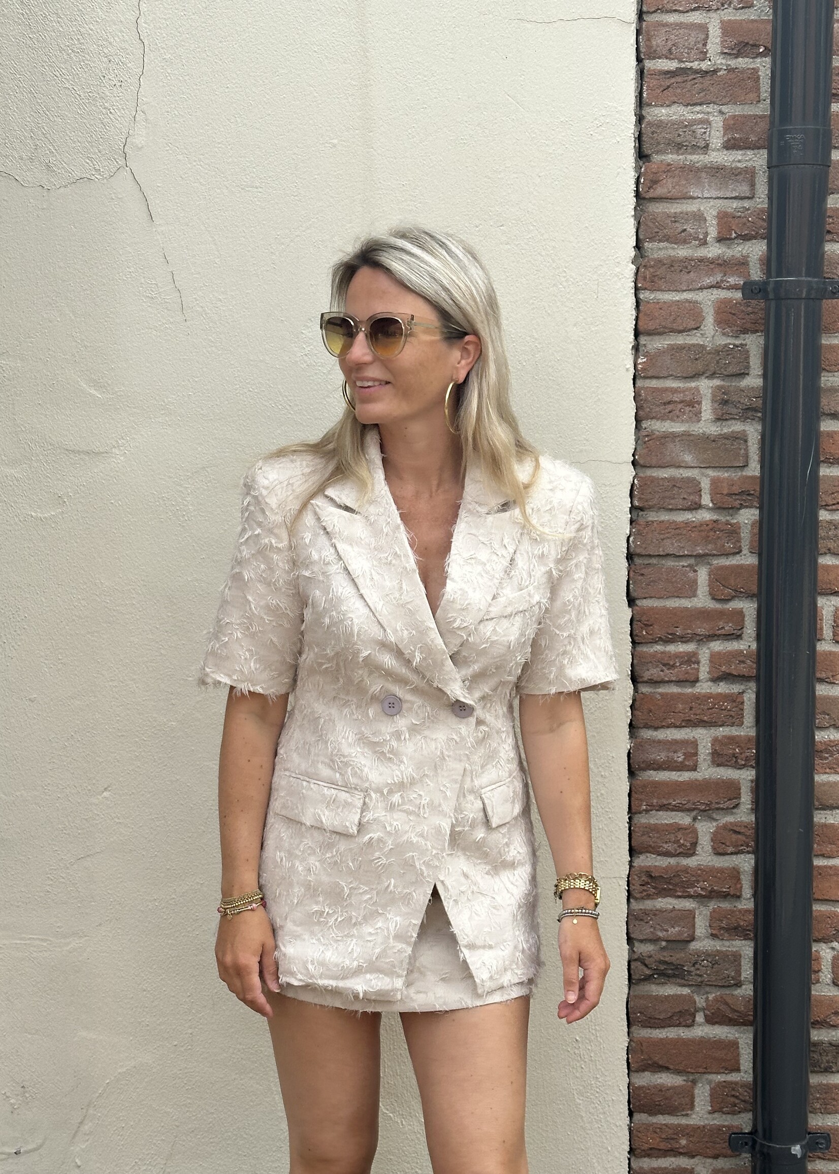 Ambika Blazer Saar - Creme
