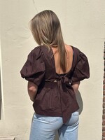Strik top - bruin