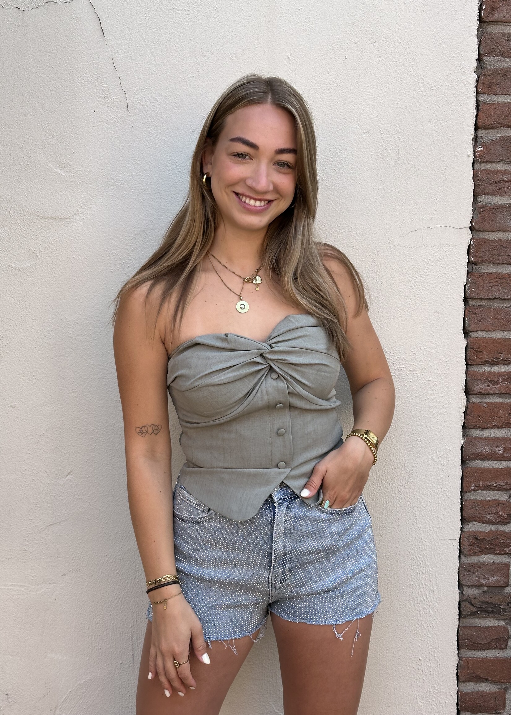 Bandeau top Gigi - groen