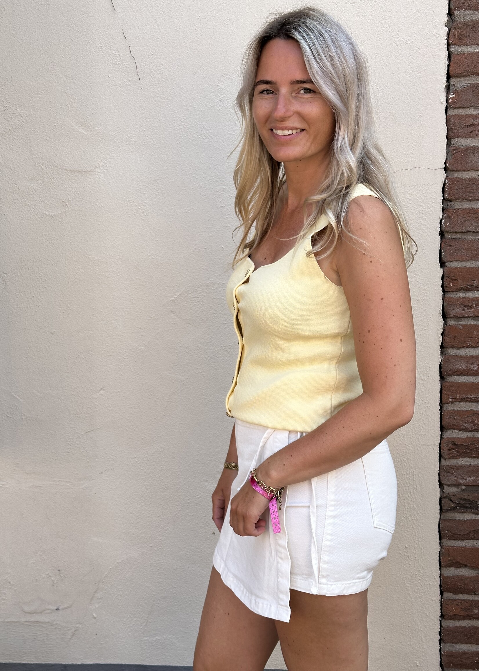 Skort Strik - Wit -