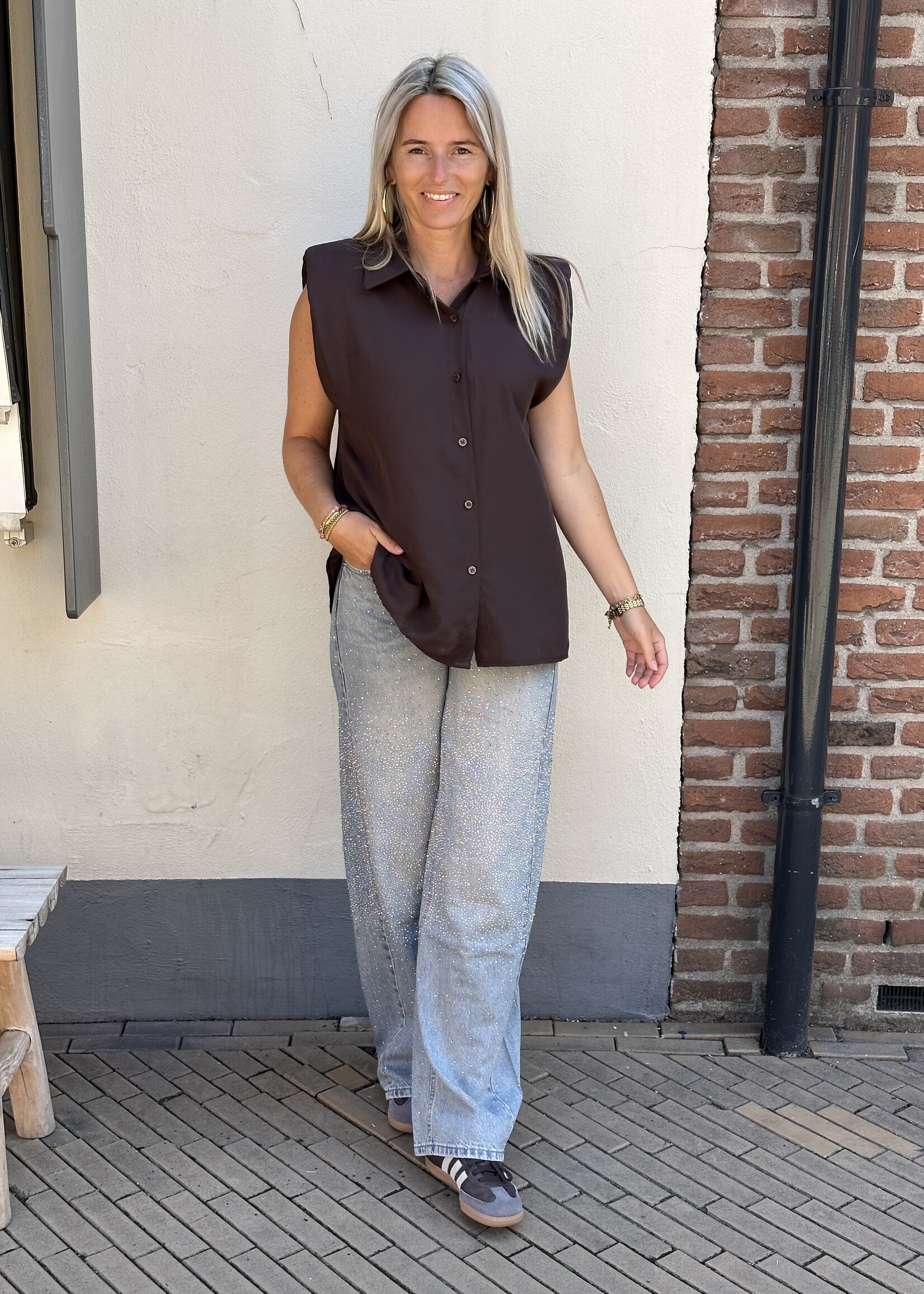 Ambika Blouse Demi - bruin